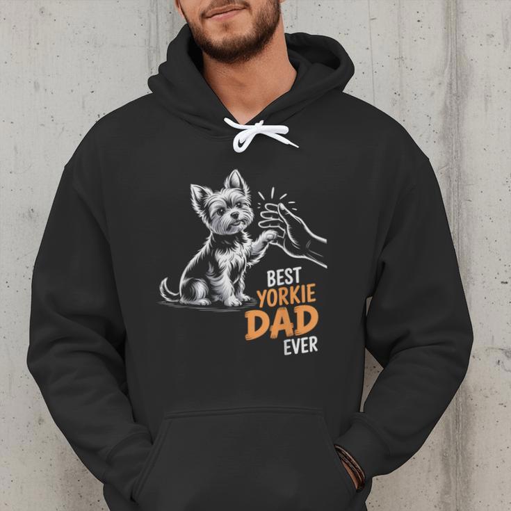 Best Yorkie Dad Ever Dog Yorkie I Love Yorkie Dad Men Hoodie