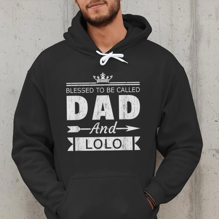 Blessed To Be Called Dad And Lolo Grandpa Men Hoodie