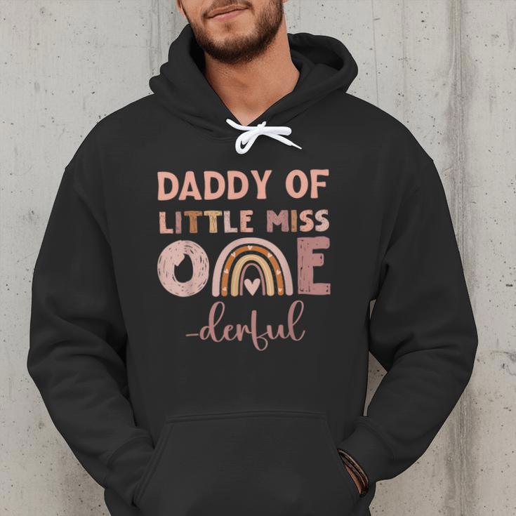 Boho Daddy Of Miss Onederful 1st Birthday Girl Cute Small Men Hoodie