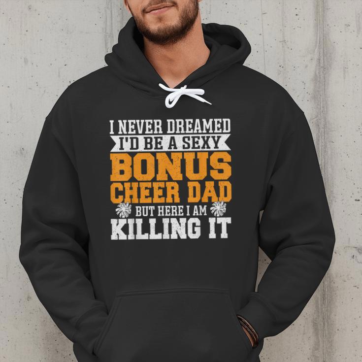 Bonus Cheer Dad Cheer Step Dad Men Hoodie