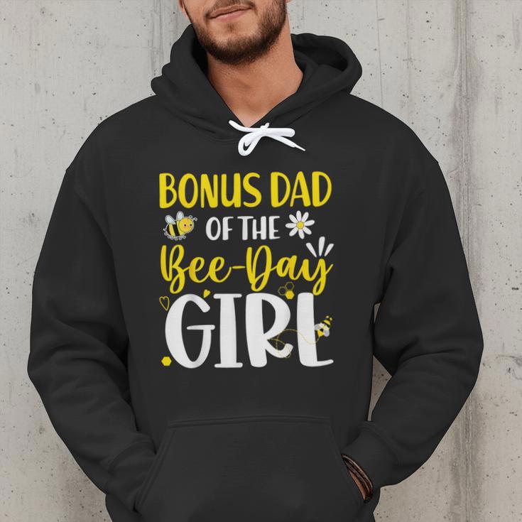 Bonus Dad Of The Bee Day Girl Birthday Party Family Men Hoodie