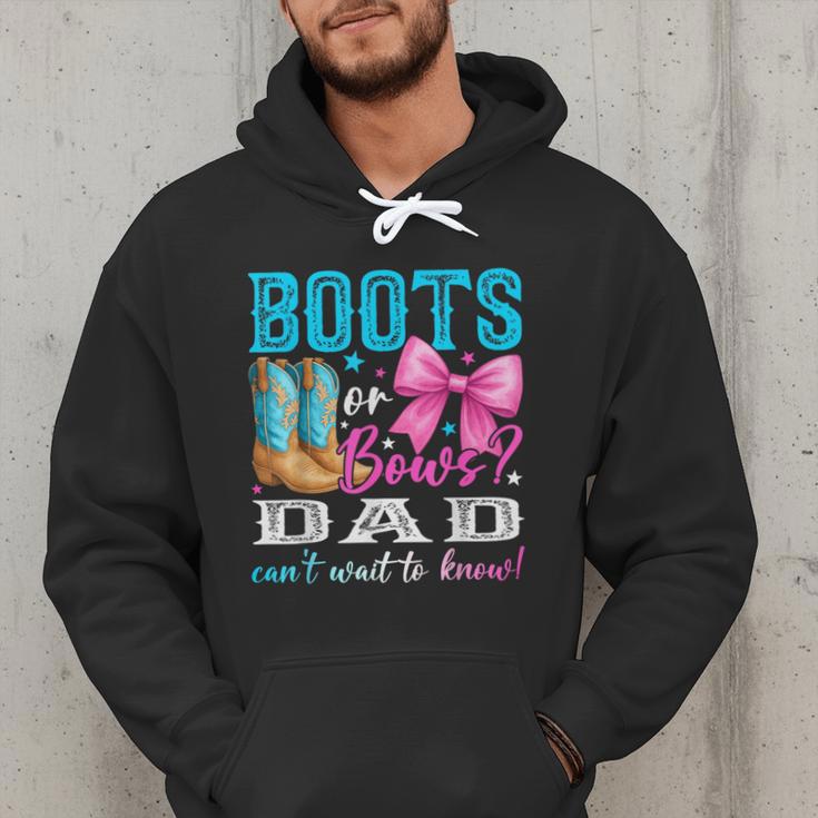 Boots Or Bows Dad Loves You Gender Reveal Party Men Hoodie Boots Or Bows Dad Loves You Gender Reveal Party Men Hoodie