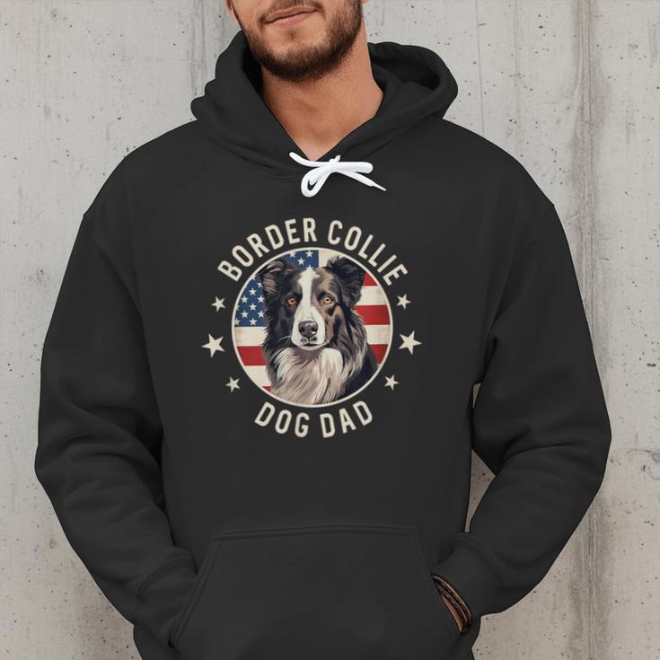 Border Collie Dog Owner For Men Border Collie Dad Men Hoodie
