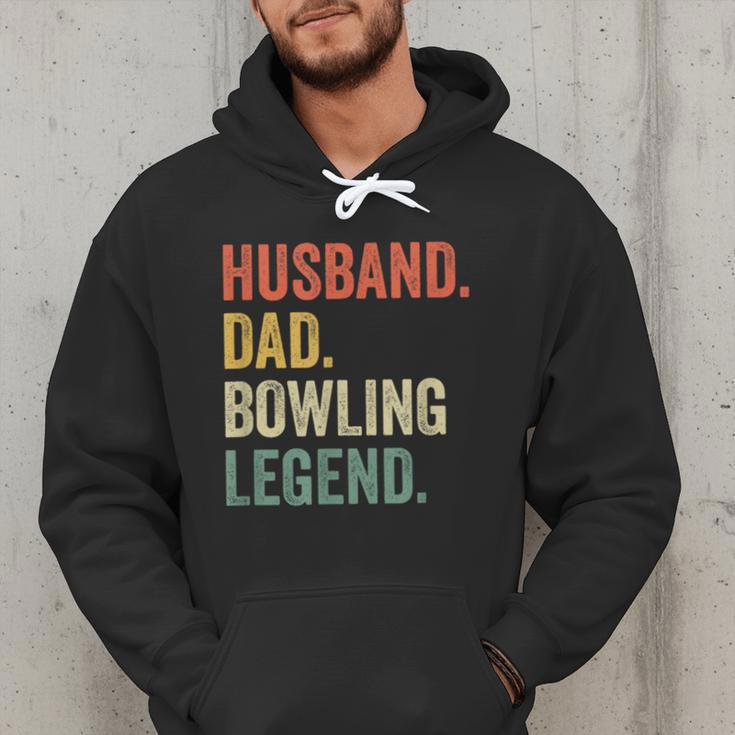 Bowler Husband Dad Bowling Legend Father's Day Men Hoodie
