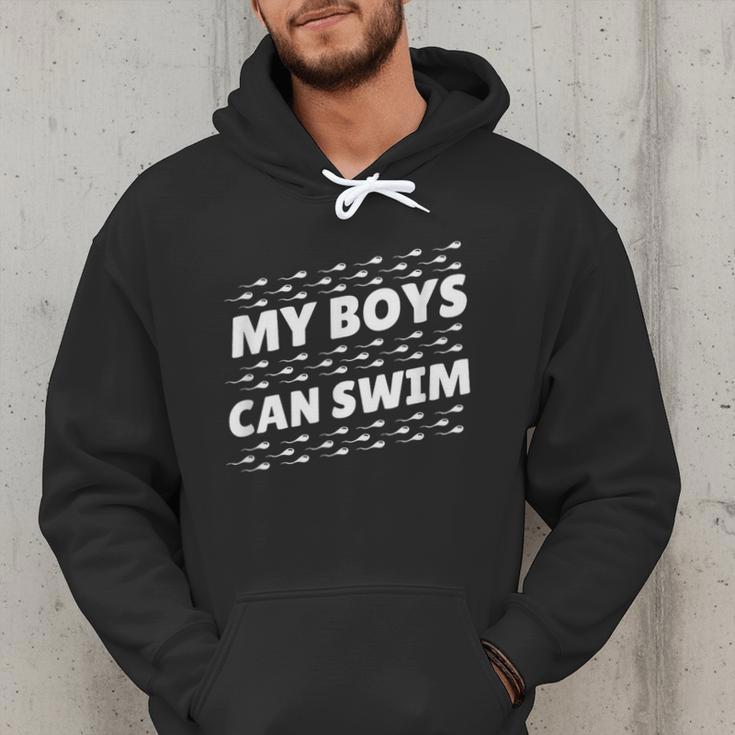 My Boys Can Swim T-Shirt First Time Dad To Be Men Hoodie