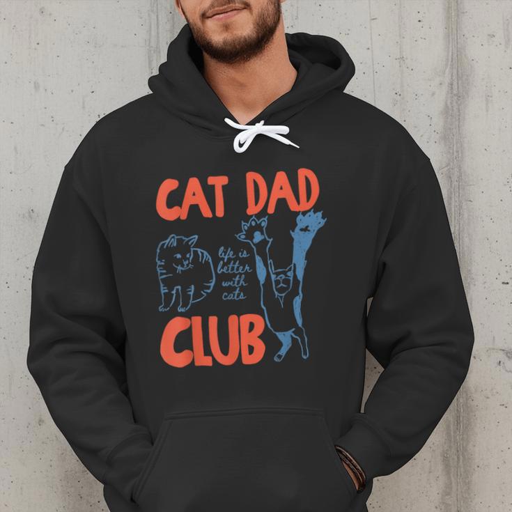 Cat Dad Club Life Is Better With Cats Cat Dad Retro Men Hoodie Cat Dad Club Life Is Better With Cats Cat Dad Retro Men Hoodie