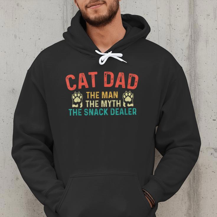 Cat Dad The Man The Myth Cat Lover Kitten Owner Kitty Men Hoodie