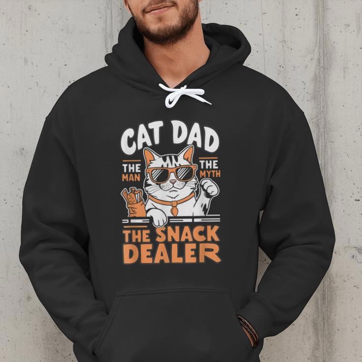 Cat Dad The Man The Myth The Snack Dealer Men Hoodie