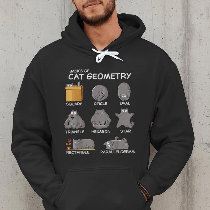 Cat Geometry Math Cat For Cat Dad Cat Mom Kids Men Hoodie