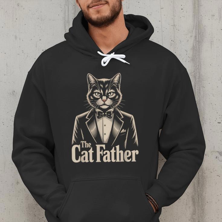 Cat Lover The CatFather Cat Dad Men Hoodie