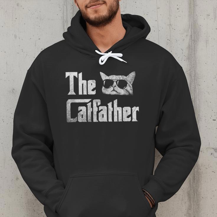 The Catfather Cool Cat Daddy Glasses Men Hoodie