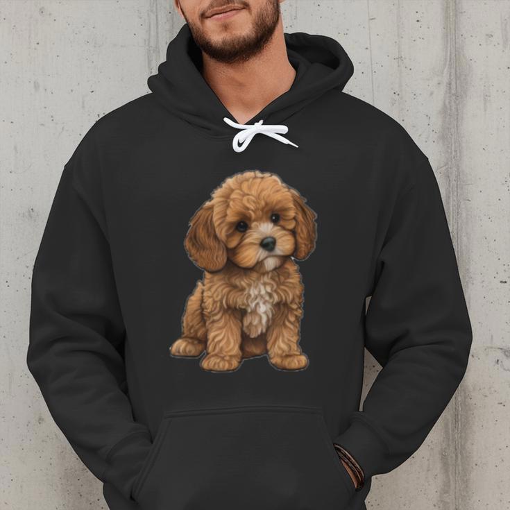 Cavapoo Breed Pet Lover Art Dog For Mom Dad Kids Men Hoodie