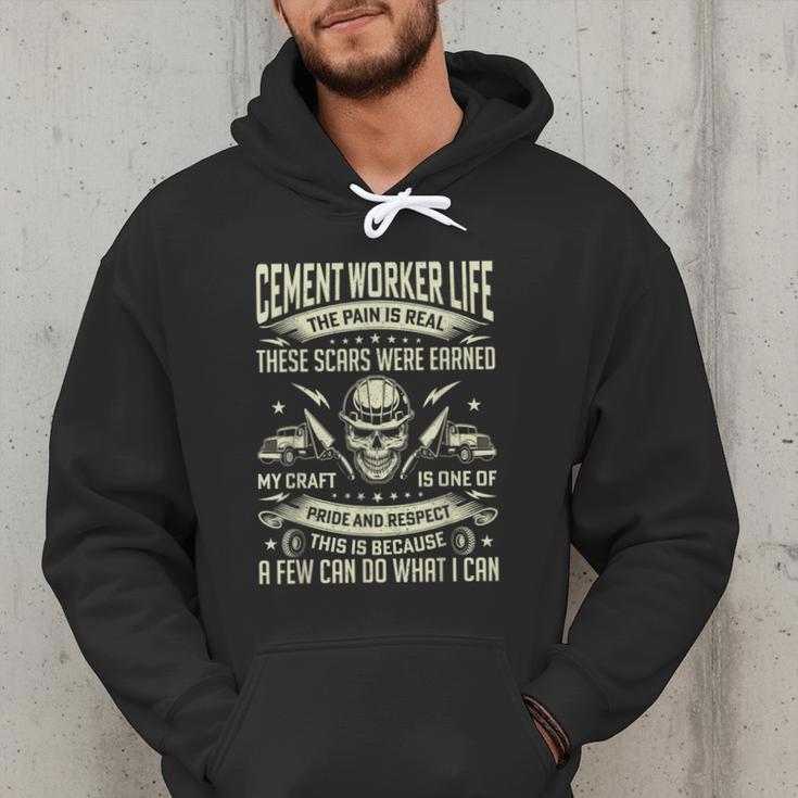 Cement Worker Life Concrete Finisher Dad Father Men Hoodie