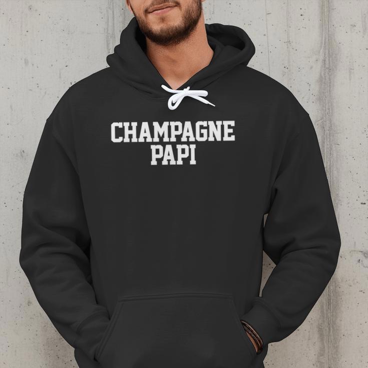 Champagne Papi Dad Father's Day Love Family Support Tee Men Hoodie
