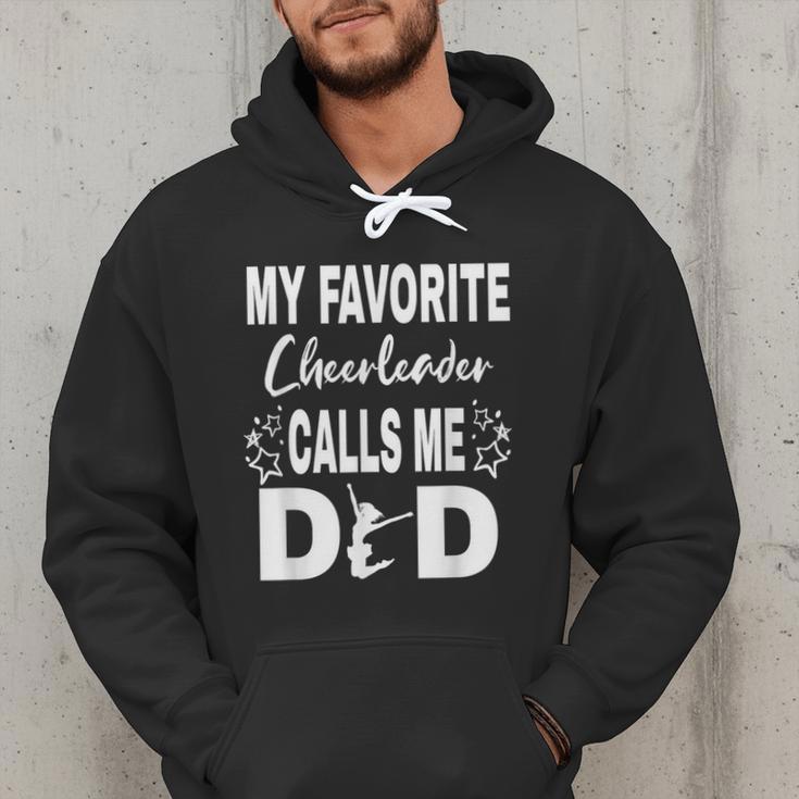 Cheer Dad My Favorite Cheerleader Calls Me Dad Men Hoodie