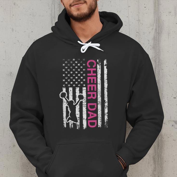 Cheer Dad Flag Pink Cheerleading Men Hoodie Cheer Dad Flag Pink Cheerleading Men Hoodie