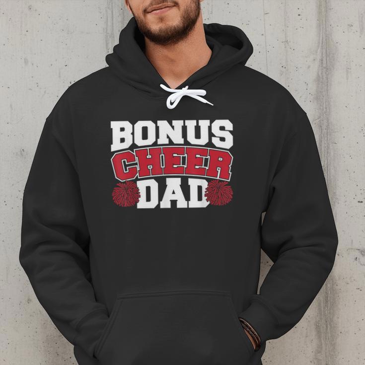 Cheer Stepdad Bonus Cheer Dad Red Men Hoodie