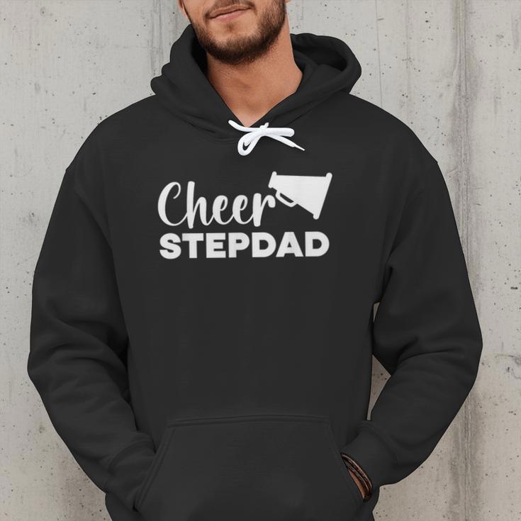 Cheer Stepdad Cheerleading Step Dad Cheerleader Stepfather Men Hoodie