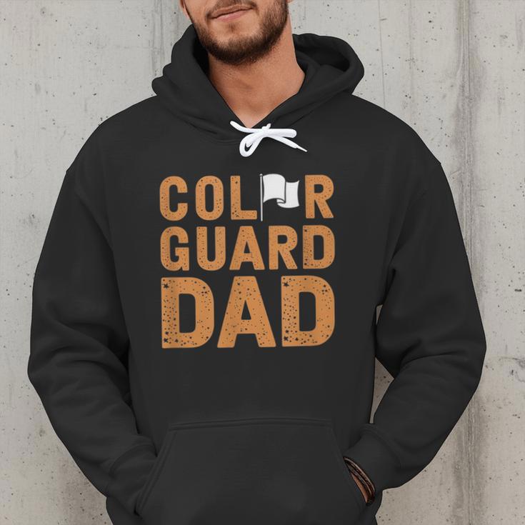 Color Guard Dad Flag Flipping Father Men Hoodie