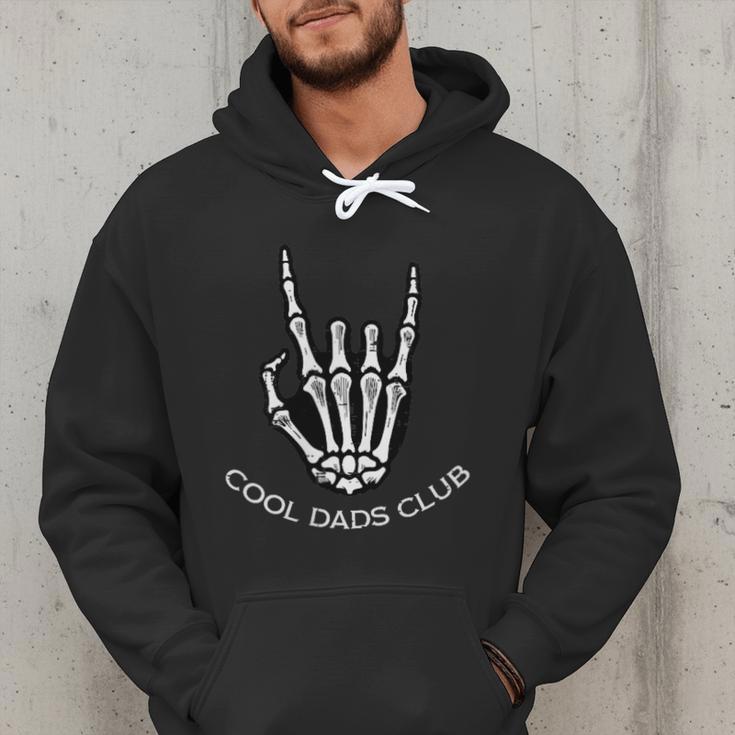 Cool Dads Club Skeleton Rock Pocket Fathers Day Rocker Hand Men Hoodie
