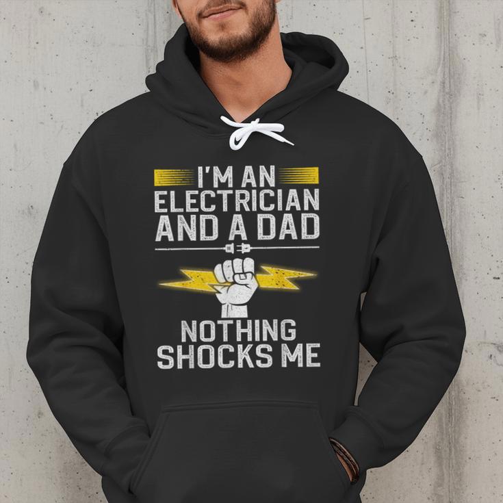 Cool Electrician For Men Dad Professional Electrician Men Hoodie