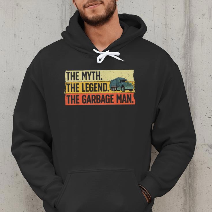 Cool Garbage Man Art For Men Dad Father Garbage Dump Truck Men Hoodie Cool Garbage Man Art For Men Dad Father Garbage Dump Truck Men Hoodie