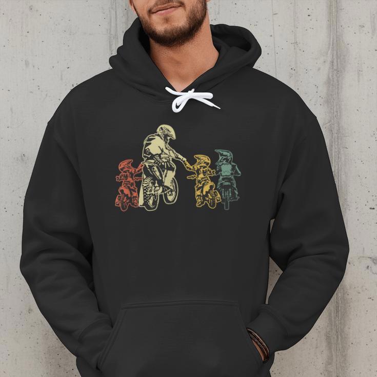 Cool Motocross Dirt Bike Biker Dad & Sons Father's Day Men Hoodie Cool Motocross Dirt Bike Biker Dad & Sons Father's Day Men Hoodie