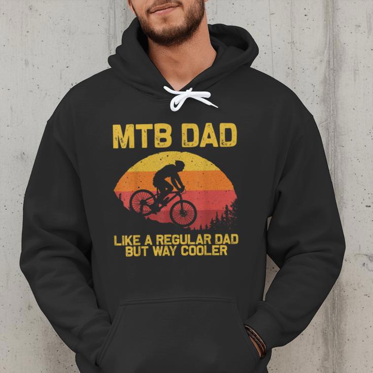 Cool Mountain Biking For Dad Father Biker MTB Bicycle Bike Men Hoodie