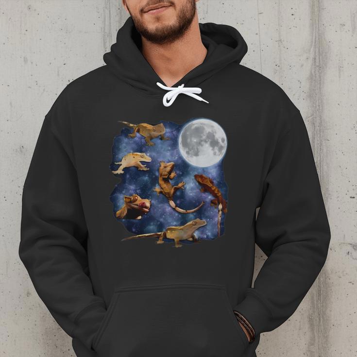 Crested Gecko Moon Retro Reptile Mom Dad Breeder Lover Men Hoodie Crested Gecko Moon Retro Reptile Mom Dad Breeder Lover Men Hoodie