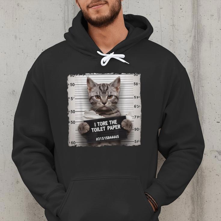 Cute Cat Mugshot Humorous Cat For Cats Lover Cat Mom Cat Dad Men Hoodie Cute Cat Mugshot Humorous Cat For Cats Lover Cat Mom Cat Dad Men Hoodie