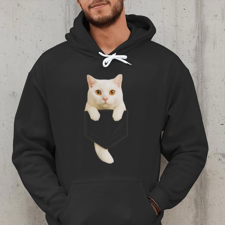 Cute Cat Pocket Cat Mom Cat Dad Cat Lover Men Hoodie Cute Cat Pocket Cat Mom Cat Dad Cat Lover Men Hoodie