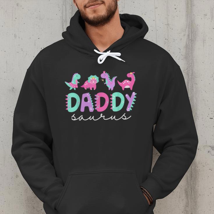 Cute Daddy Saurus Dad Dinosaur Birthday Boy Girl Family Men Hoodie