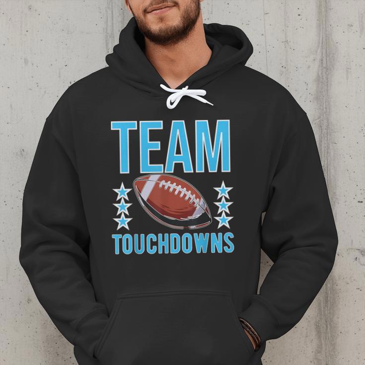 Cute Team Touchdowns Gender Reveal For Mom And Dad Men Hoodie