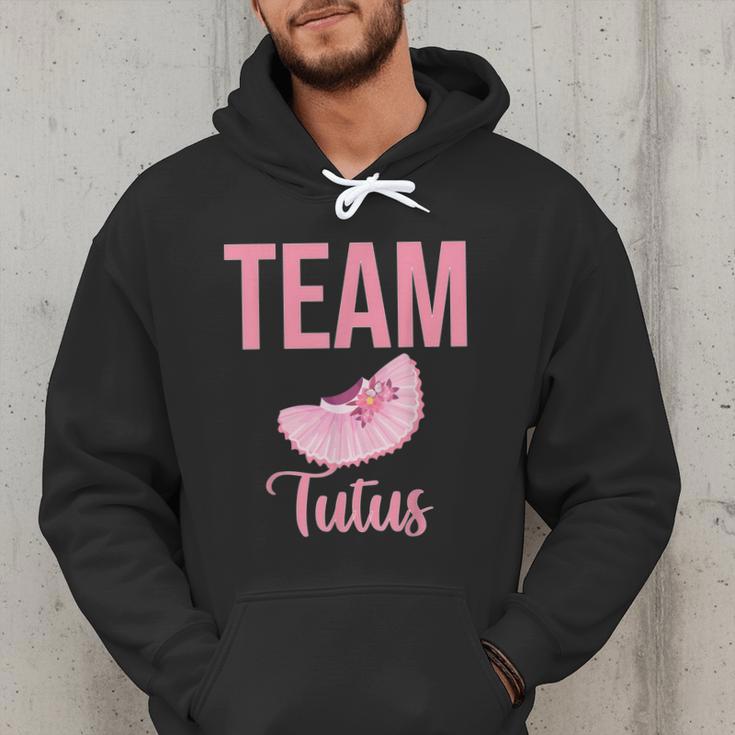 Cute Team Tutus Gender Reveal For Mom And Dad Men Hoodie