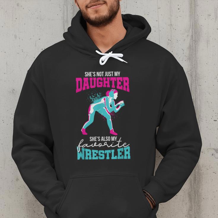 Cute Wrestling Daughter Favorite Wrestler Dad Mom Men Hoodie Cute Wrestling Daughter Favorite Wrestler Dad Mom Men Hoodie