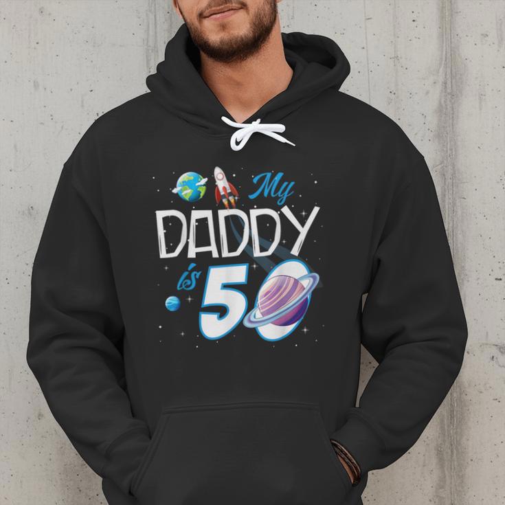 My Dad Is 50 Years Daddy Father 50th Years Birthday Men Hoodie