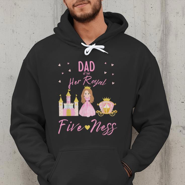 Dad 5th Birthday Her Royal Fiveness Princess Matching Men Hoodie