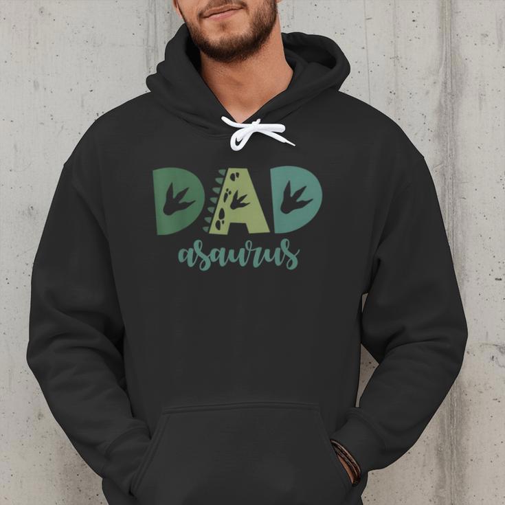 Dad Asaurus Dinosaur Birthday Mom Dad Birthday Boy T-Rex Men Hoodie