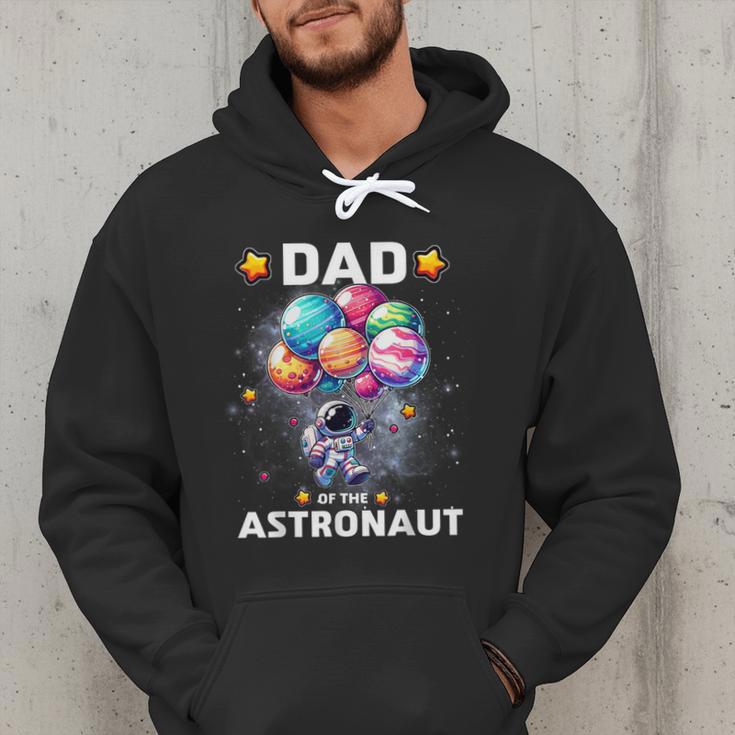 Dad Of The Astronaut Space Theme First Birthday Party Men Hoodie