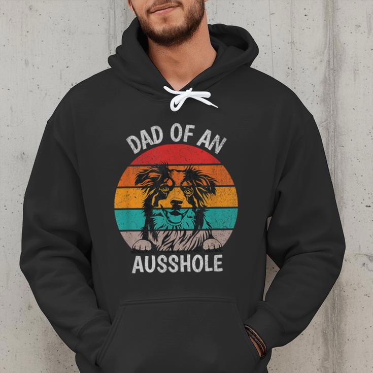 Dad Of An Ausshole Australian Shepherd Aussie Men Hoodie