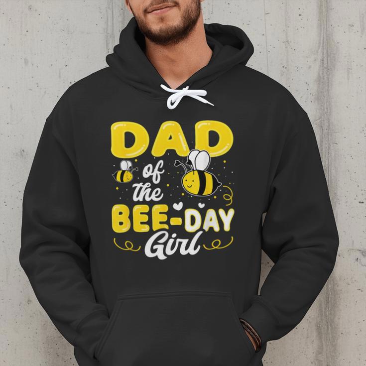 Dad Of The Bee Day Girl Hive Party Matching Birthday Sweet Men Hoodie