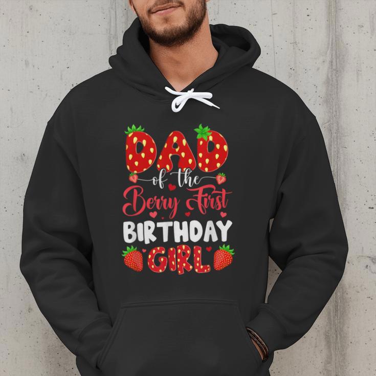 Dad Of The Berry First Birthday Of Girl Strawberry Men Hoodie