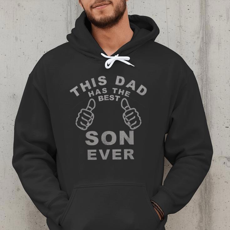 This Dad Has The Best Son Ever Fathers Day From Son Men Hoodie