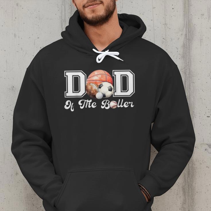 Dad Of The Birthday Boller Born 2 Ball Matching Family Party Men Hoodie