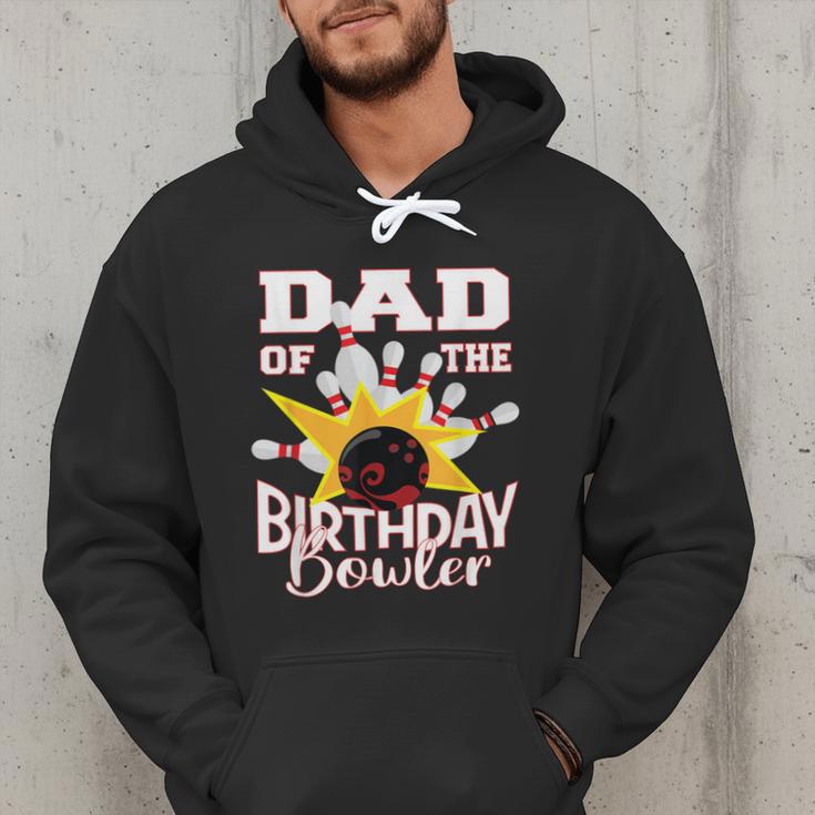 Dad Of The Birthday Bowler Kid Bowling Party Men Hoodie