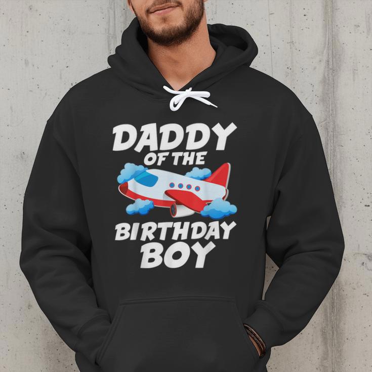 Dad Of The Birthday Boy Airplane Men Hoodie