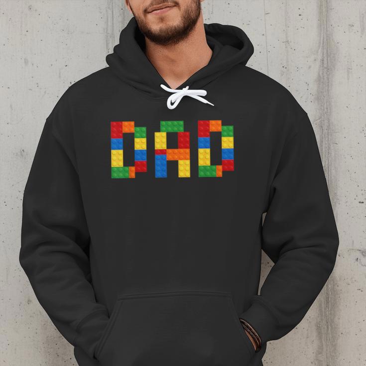 Dad Of The Birthday Boy Building Blocks Bricks Builder Men Hoodie