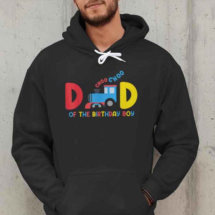 Dad Of The Birthday Boy Choo Choo Train Family Matching Men Hoodie