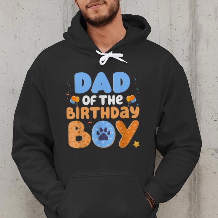 Dad Of The Birthday Boy Dog Lover Family Matching Men Hoodie