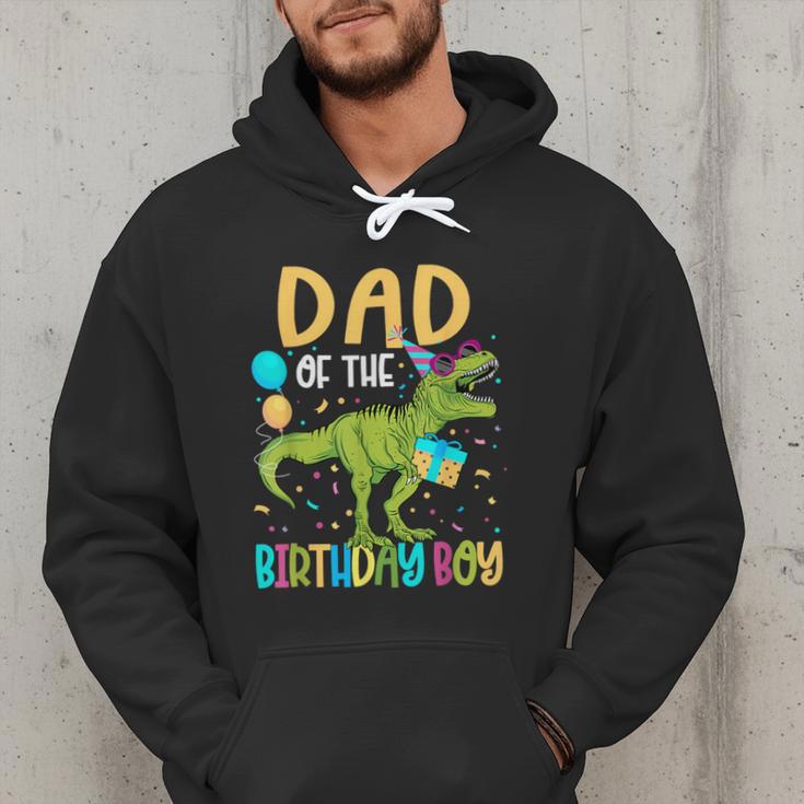 Dad Of The Birthday Boy Family Matching Dinosaur Squad Men Hoodie